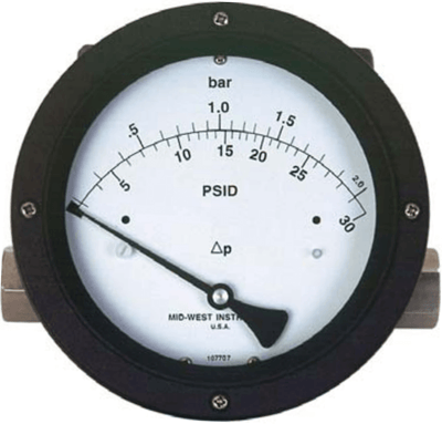 Mid-West Indicating/Non-Indicating Differential Pressure Switch/Transmitter, Model 220 Piston Type